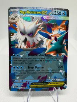 Mega Abomasnow ex Near Mint 036/132 Me01: Mega Evolution Holo Pokemon TCG - Image 1