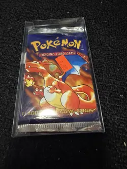 1999 Pokemon Base Set Pack CHARIZARD ART! Factory Sealed HEAVYUU 20.81gr Get It! - Image 1