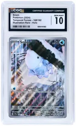 Snom 168/162 Temporal Forces Illustration Rare Holo Pokemon CGC 10 Gem Mint 2024 - Image 1