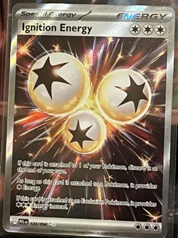 Pokemon TCG Ignition Energy 124/094 Phantasmal Flames Near Mint Full Art Rare - Image 1