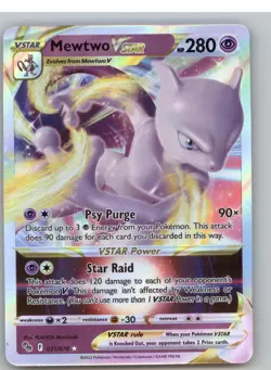 Mewtwo VSTAR 031/078 Ultra Rare Pokemon GO Pokemon TCG NM - Image 1