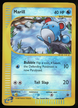 Pokemon 2002 Expedition - Marill - Reverse Holo - 120 - Image 1