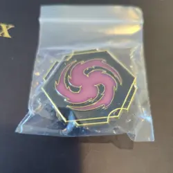 *NEW* Disney Lorcana Pin Organized Play Item Reign of Jafar Amethyst Ink Logo - Image 1