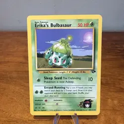 Erika's Bulbasaur 39/132 Gym Challenge Uncommon Pokemon Card TCG Vintage WOTC LP - Image 1