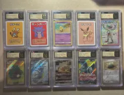LOTS OF 10 — CGC PRISTINE POKEMON BULK SLABS CARD COLLECTION — 6 TOTAL LOTS - Image 1