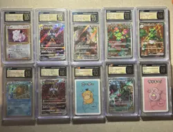 LOTS OF 10 — CGC PRISTINE POKEMON BULK SLABS CARD COLLECTION — 6 TOTAL LOTS - Image 2