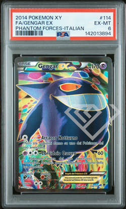 Pokemon Card Gengar EX 114/119 - Phantom Forces PSA 6 Italian - Image 1