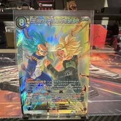 Bandai SSB Vegeta & SS Trunks Father-Son Bonds Holo Battle Card BT16-080 SPR Re… - Image 1