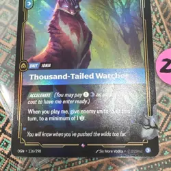 Six More Vodka Thousand-Tailed Watcher OGN Accelerate Holo Unit Card 116/298 - Image 5
