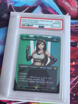 Tifa Lockhart Borderless Foil Final Fantasy MTG Card 0391 Psa 10 - Image 1