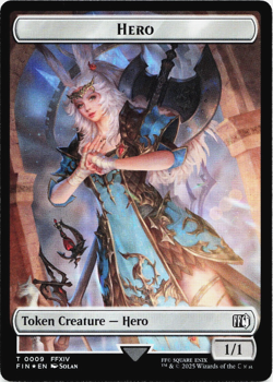 Hero (0009) / Bird (0017) Double-Sided Token (FOIL) - [Final Fantasy] MTG NM 🌳⚪ - Image 3