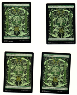 Set Of 4 MTG Forest 271 Full Art Phyrexia All Will Be One Magic The Gathering - Image 1