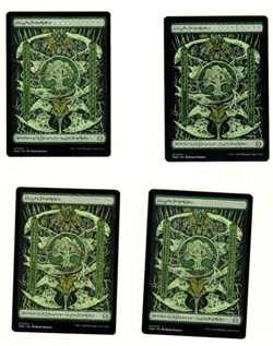 Set Of 4 MTG Forest 271 Full Art Phyrexia All Will Be One Magic The Gathering - Image 3