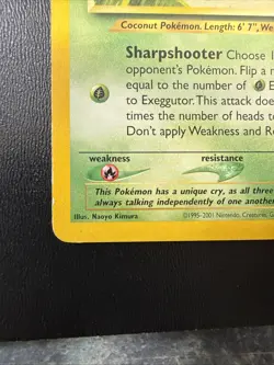 FREE SHIPPING Exeggutor 13/18 (Southern Islands) POKEMON NON HOLO - Image 5