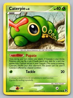 Pokemon TCG Great Encounters Caterpie 63/106 - Image 1