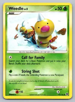 Pokemon TCG Great Encounters Weedle 93/106 - Image 1