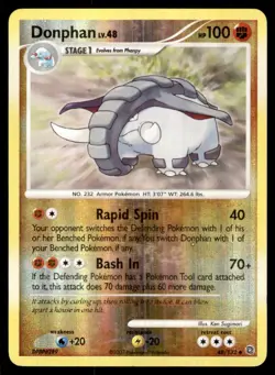 2007 Diamond & Pearl - Secret Wonders Reverse Holo Donphan Stage 1/Uncommon #48 - Image 1