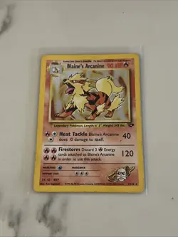 Pokemon Blaine's Arcanine Holo Rare Gym Challenge 1/132 - Image 1