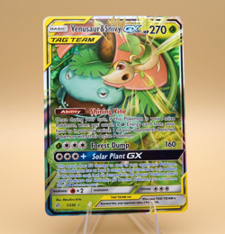 Venusaur & Snivy GX | 1/236 | Rare Holo | Cosmic Eclipse | Pokemon | Ships Free - Image 1