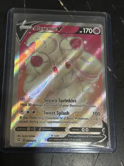 Alcremie V Full Art 064/072 Ultra Rare Shining Fates LP/NM Pokemon TCG Card - Image 1
