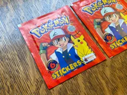 Lot of (2) 1999 Topps Merlin Pokemon Stickers Series 1 Sealed Booster Packs - Image 3