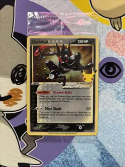 NM/M Pokemon TCG Greninja Gold Star SWSH144 Celebrations Black Star SEALED PROMO - Image 1