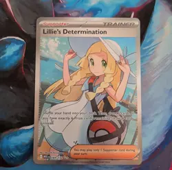 Pokemon TCG Lillie's Determination Trainer Supporter Me01 Mega Evolution 169/132 - Image 1