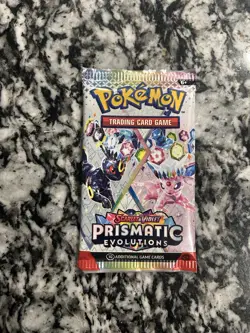 Pokemon Scarlet & Violet Prismatic Evolutions Booster Pack -Sealed (Random Art) - Image 1