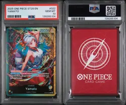 2025 One Piece ST28 EN Yamato #OP06-022 PSA 10 Gem Mint - Image 3