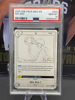 2025 One Piece We Are! EB02-020 Extra Booster: Anime 25th Collection Foil PSA 10 - Image 1