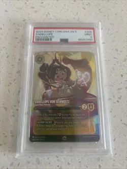 Disney Lorcana Vanellope Von Schweetz Shimmering Skies Enchanted #206 PSA 9 - Image 1