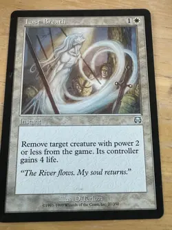Magic The Gathering MTG Card: Last Breath Mercadian Masques Set! NM - Image 1