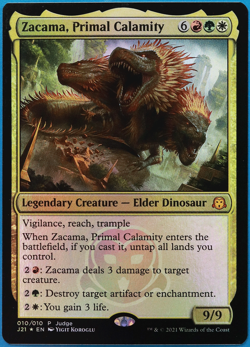 Zacama, Primal Calamity (Judge Promo) FOIL NM MTG MAGIC CARD (500037) ABUGames - Image 1