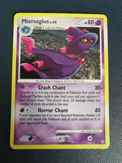 Pokemon Card Mismagius 7/100 D&P Stormfront Holo Rare - Image 1