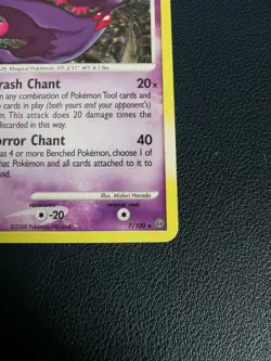Pokemon Card Mismagius 7/100 D&P Stormfront Holo Rare - Image 5