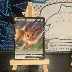 Pokemon Eevee v SWSH065 2020 Black Star Promo Card Near Mint Condition - Image 2