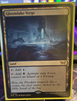 Gloomlake Verge Duskmourn: House of Horror Regular mtg NM Dual Land - Image 1
