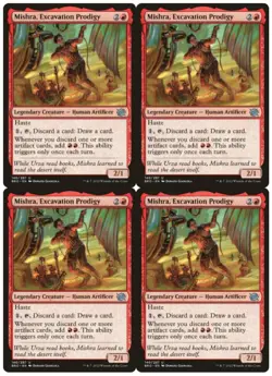 MTG Mishra, Excavation Prodigy x4 The Brothers' War Uncommon NM Playset - Image 1