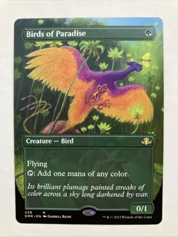 Birds of Paradise Borderless #439 Dominaria Remastered Magic: The Gathering NM - Image 1