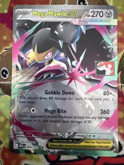 Mega Mawile ex 094/132 Pokemon Play! Prize Pack Play Stamp Series 8 TCG - Image 1