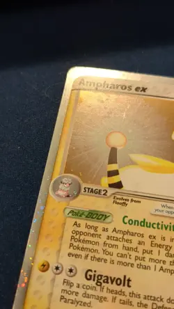 NM Ampharos ex 89/97 Vintage Pokemon TCG EX Dragon set (2003) - Image 2