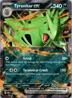 Tyranitar ex 064/131 SV: Prismatic Evolutions NM Pokemon TCG - Image 1