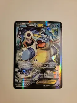 Pokemon TCG Blastoise EX XY122 Full Art Holo Black Star - Image 1