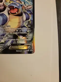 Pokemon TCG Blastoise EX XY122 Full Art Holo Black Star - Image 5