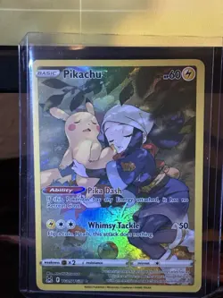 Pokemon TCG Pikachu TG05/TG30 Swsh11: Lost Origin Trainer Gallery Full Art Holo - Image 1