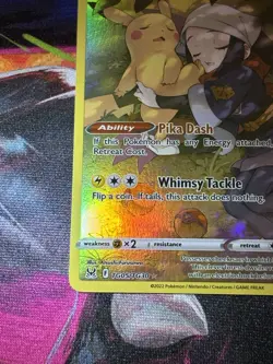 Pokemon TCG Pikachu TG05/TG30 Swsh11: Lost Origin Trainer Gallery Full Art Holo - Image 3