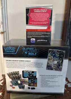 Pokemon Scarlet & Violet Black Bolt ETB & White Flare Booster Bundle Sealed - Image 2