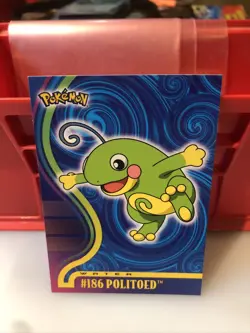 Politoed #186 Topps Pokemon TV Animation Edition Johto League Champions 2001 - Image 1