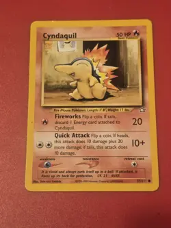 2000 POKEMON NEO GENESIS CYNDAQUIL 57/111 ) COMMON - Image 1