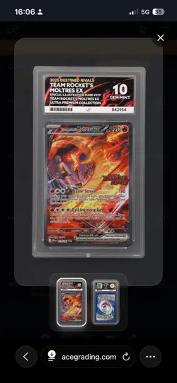 Team Rocket's Moltres ex 229/182 - Stamped UPC - ACE 10 - Pokemon TCG - Image 1